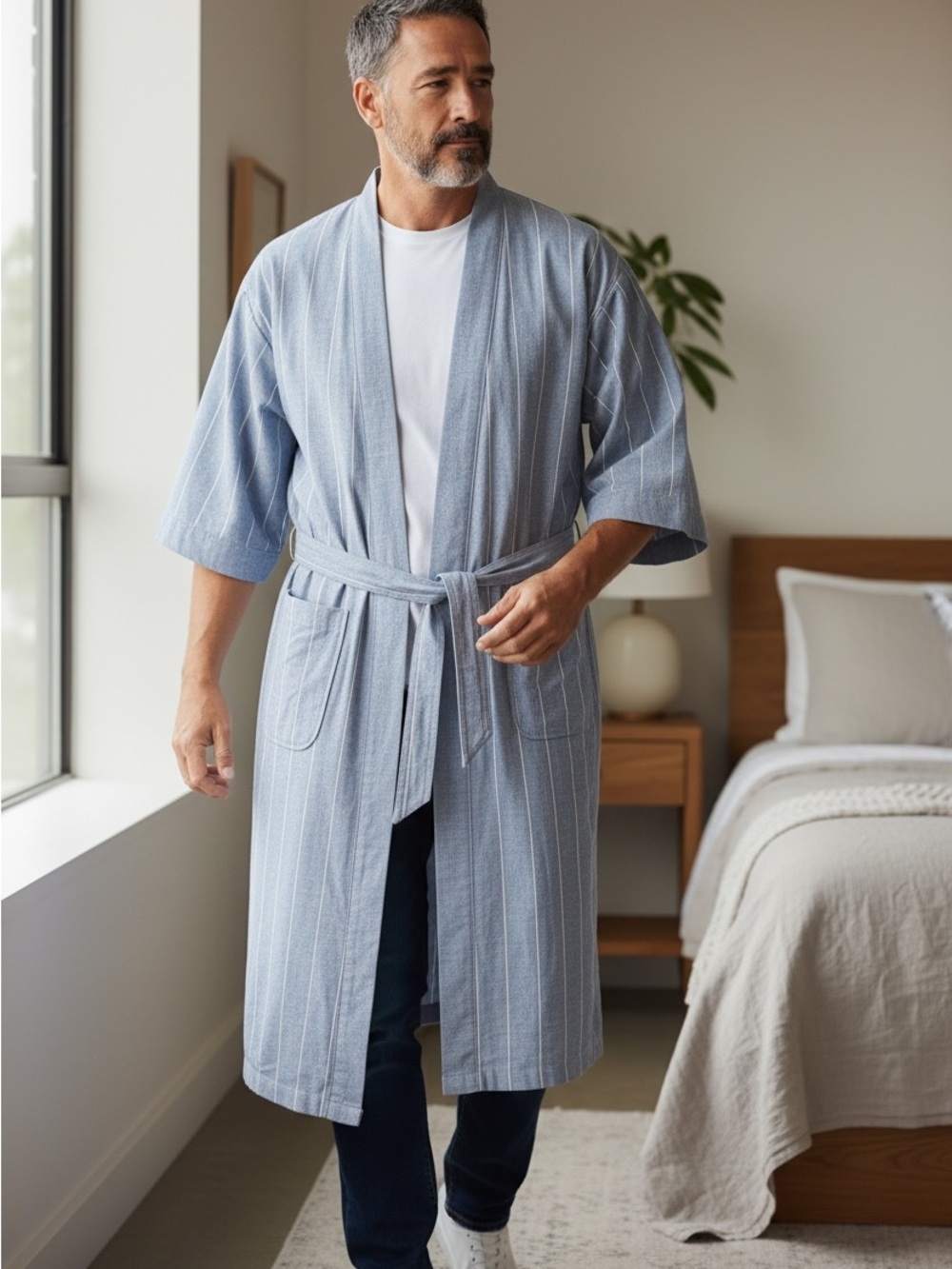NWT Vintage 1990s Mens Christian Dior Monsieur Cotton Robe Collection
Piece osfa